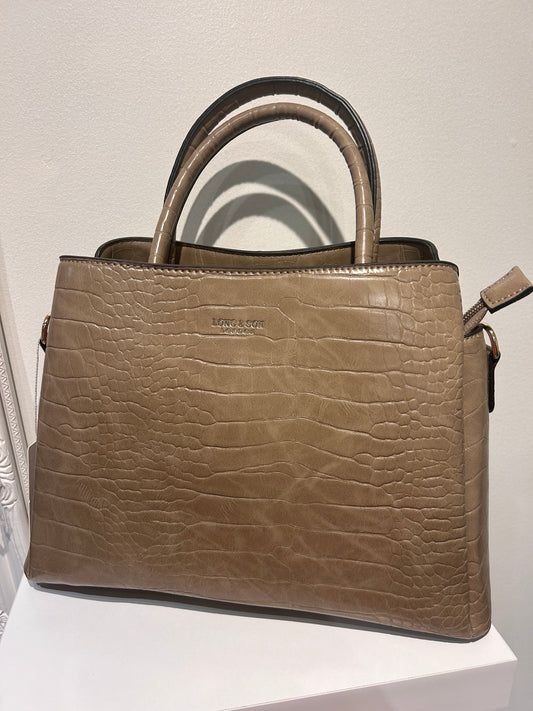 Croc Print Handbag