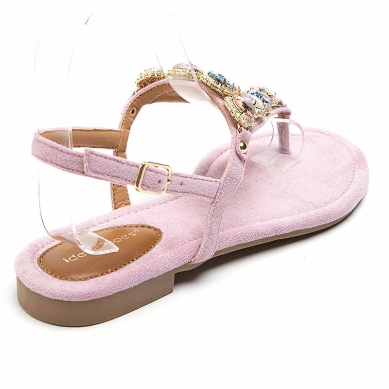 Pink Jeweled Sandal