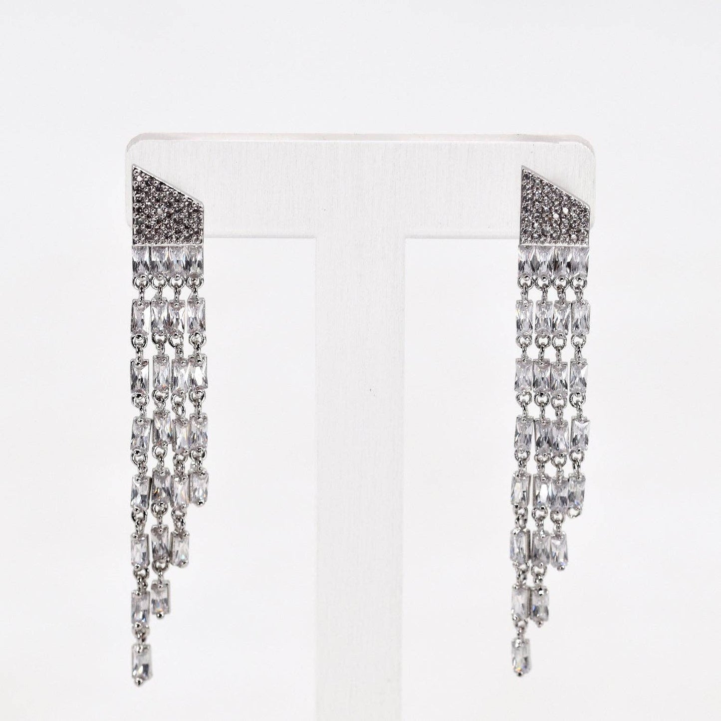 Statement crystal drop earrings