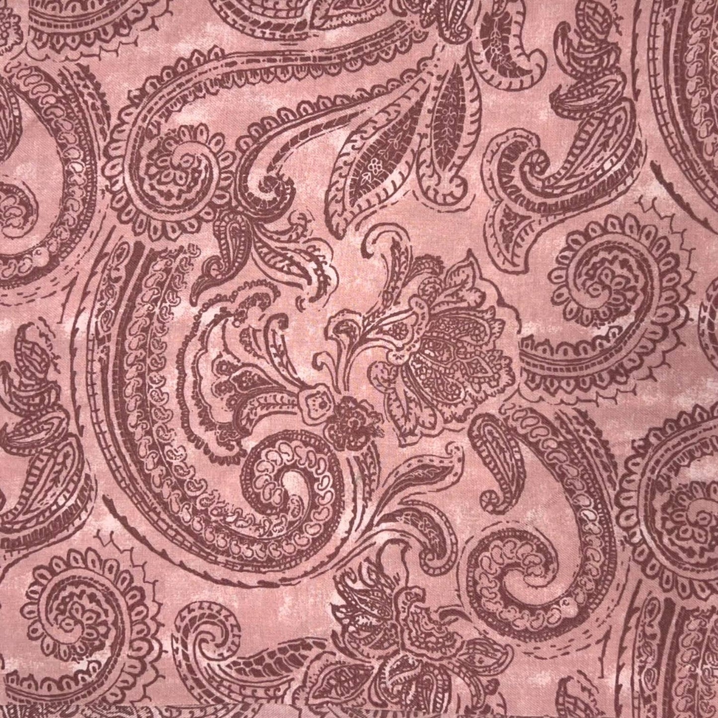 Lightweight Pink Paisley Scarf