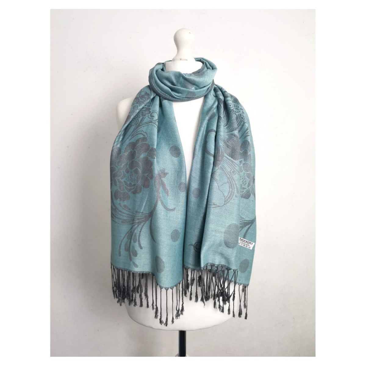 Super Soft Pashmina Scarf Shawl Wrap-C4806/C48-3: Turquoise
