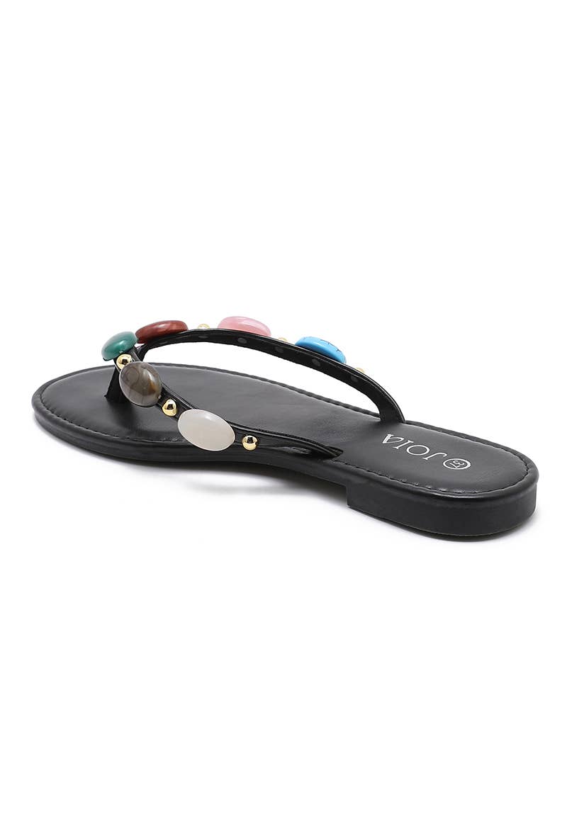 Multicolored beaded slide SS-290: Camel