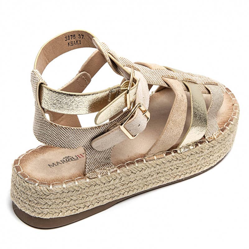 Tri Colour Gladiator Sandal
