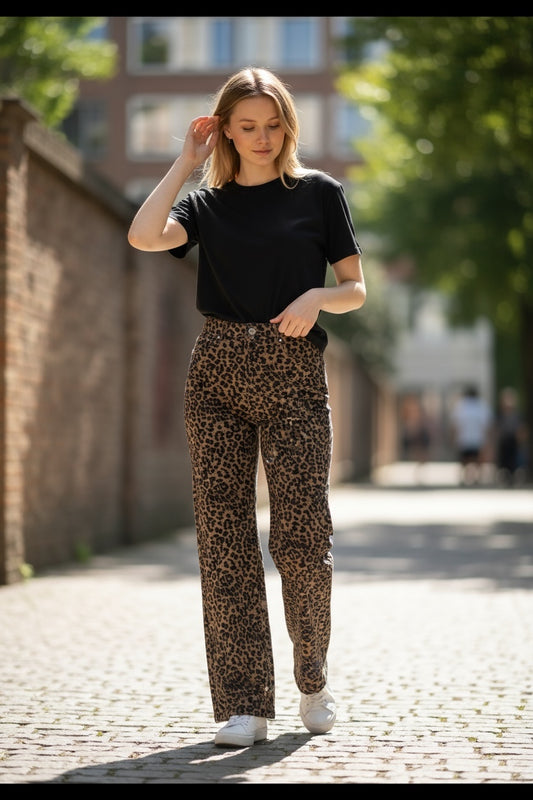Super Stretch Leopard Jean