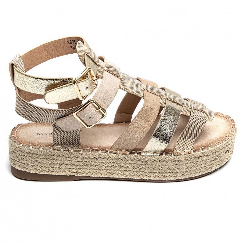 Tri Colour Gladiator Sandal