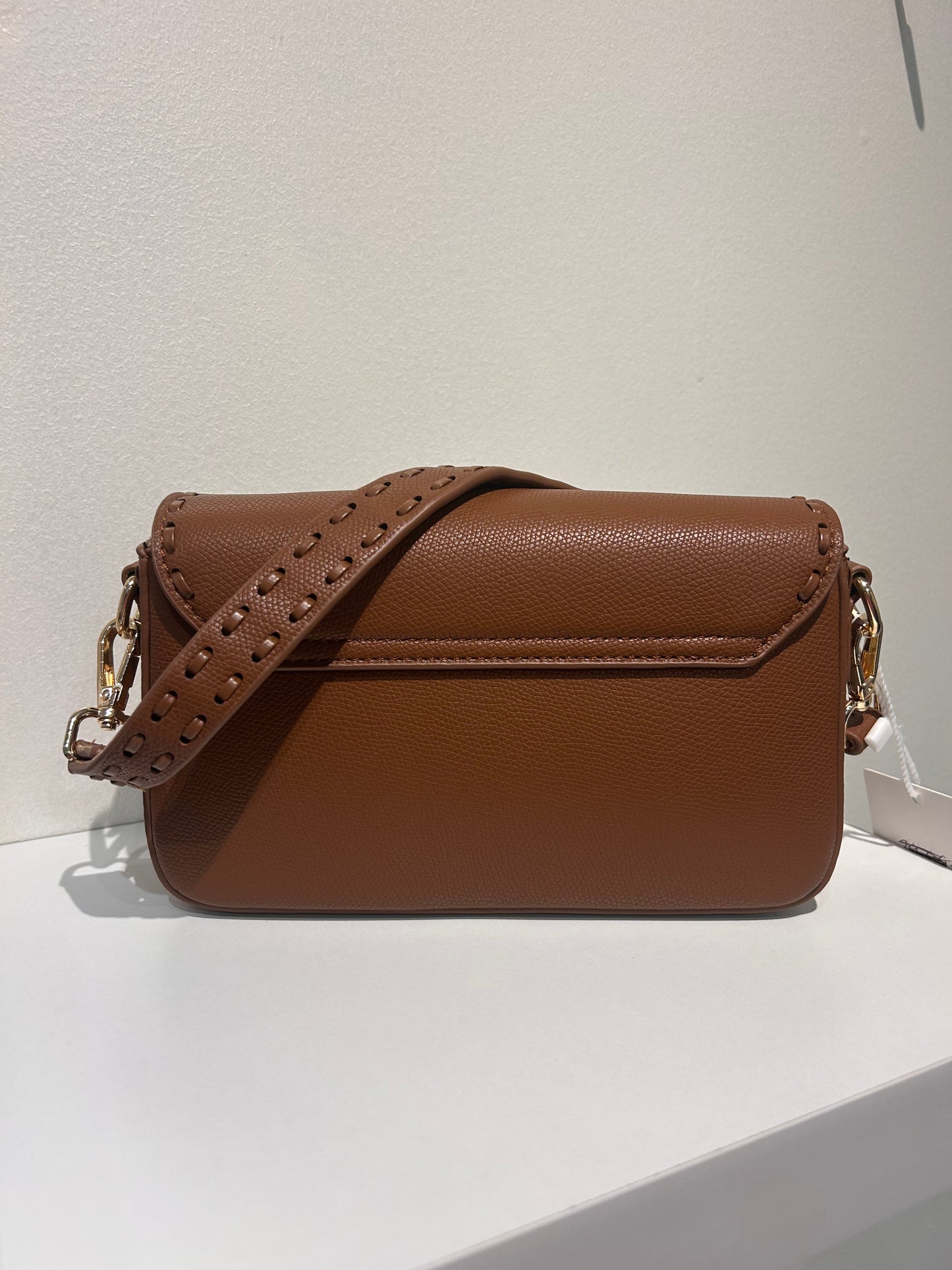 Tan Small Stitch Detail Bag