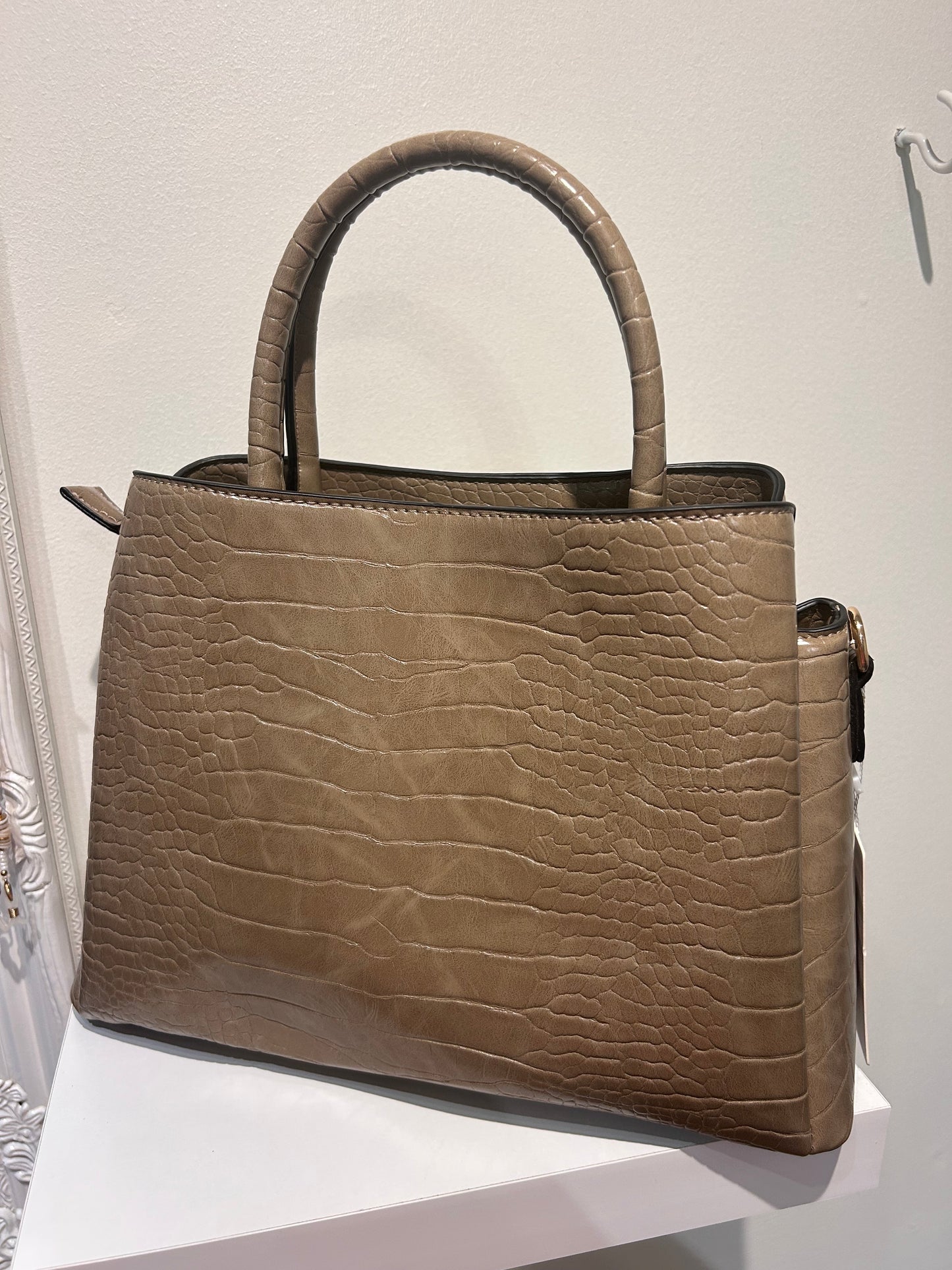 Croc Print Handbag
