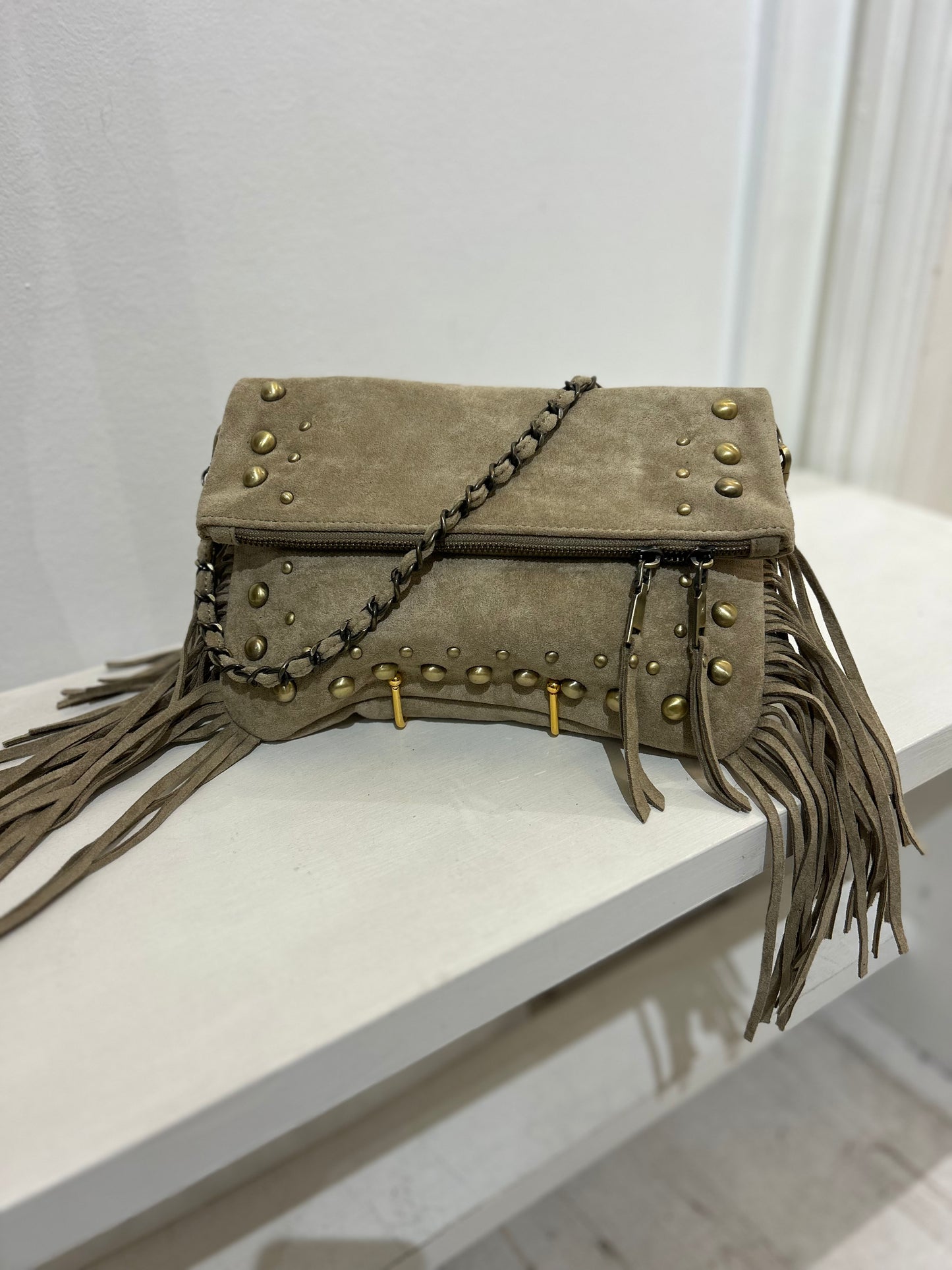 Studded Tassel Bag