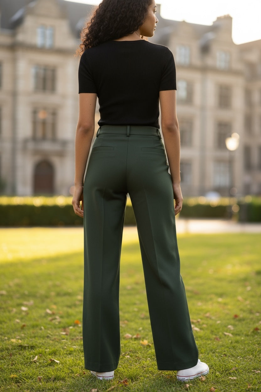 Khaki Stretch Trouser