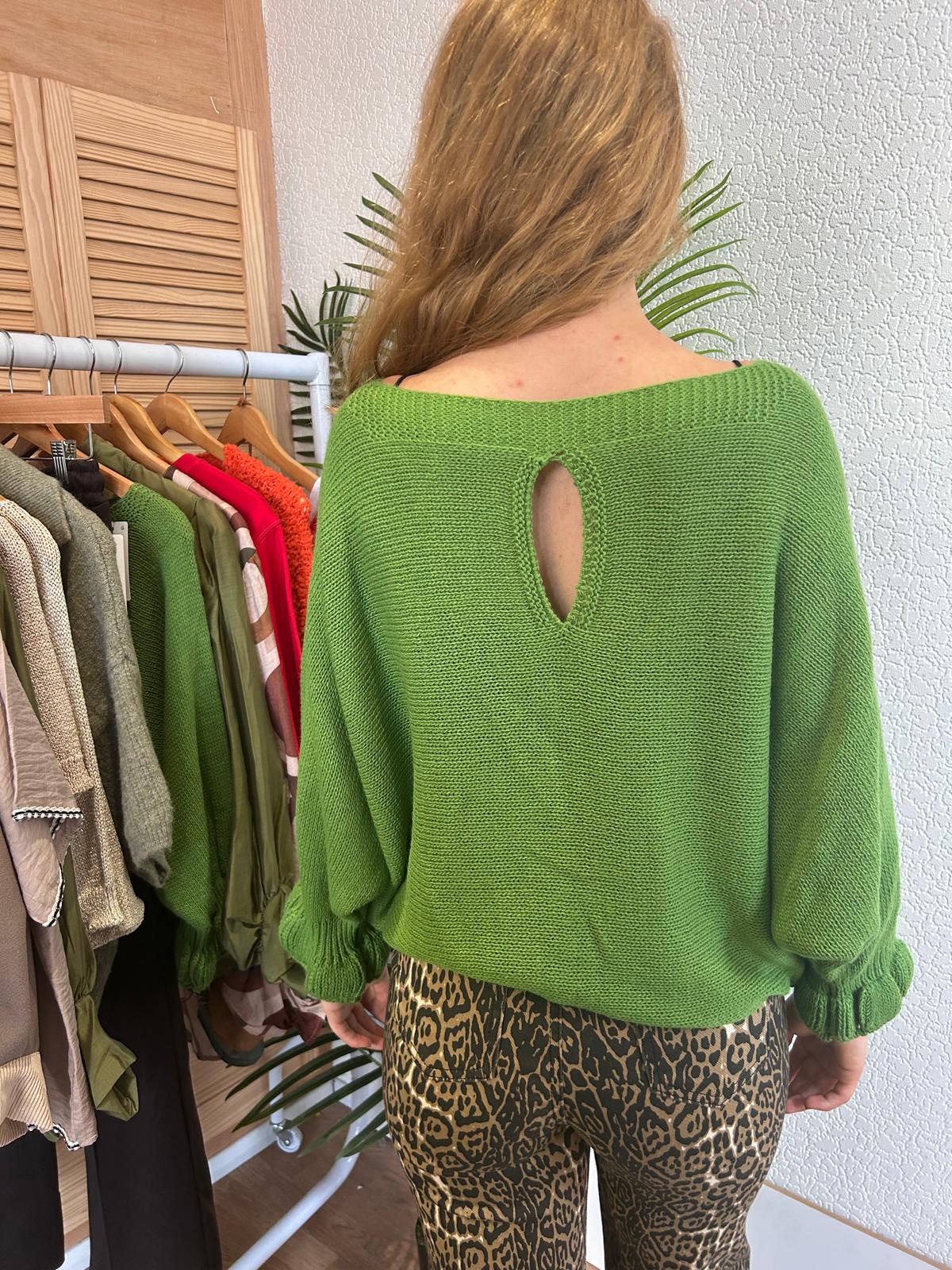 Green Soft Knit Jumper