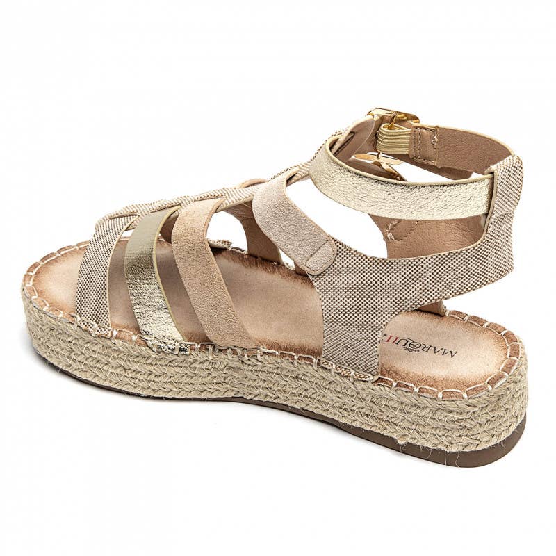 Tri Colour Gladiator Sandal