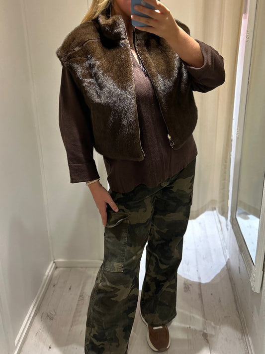 Reversible Faux Fur Gilet