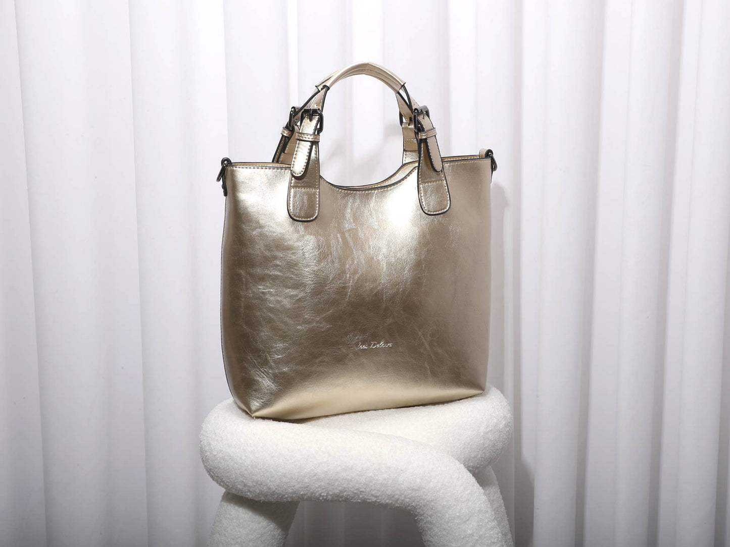 2 IN ONE TOTE BAG - ROSE GOLD