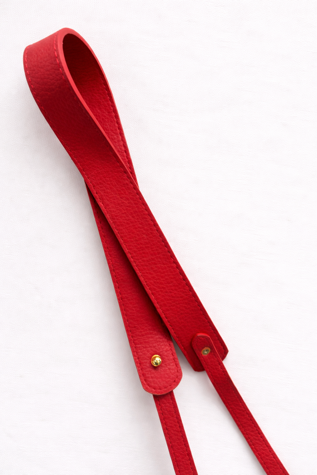 Vegan Leather (PU) shoulder strap : Red