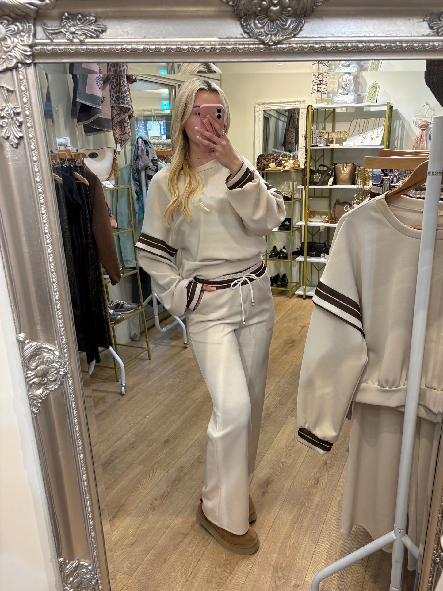 Cream Wide Leg Co-ord