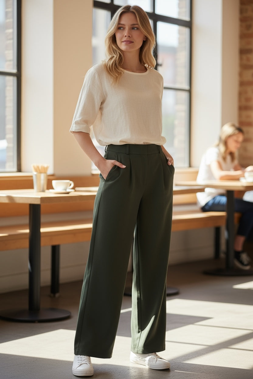 Khaki Stretch Trouser