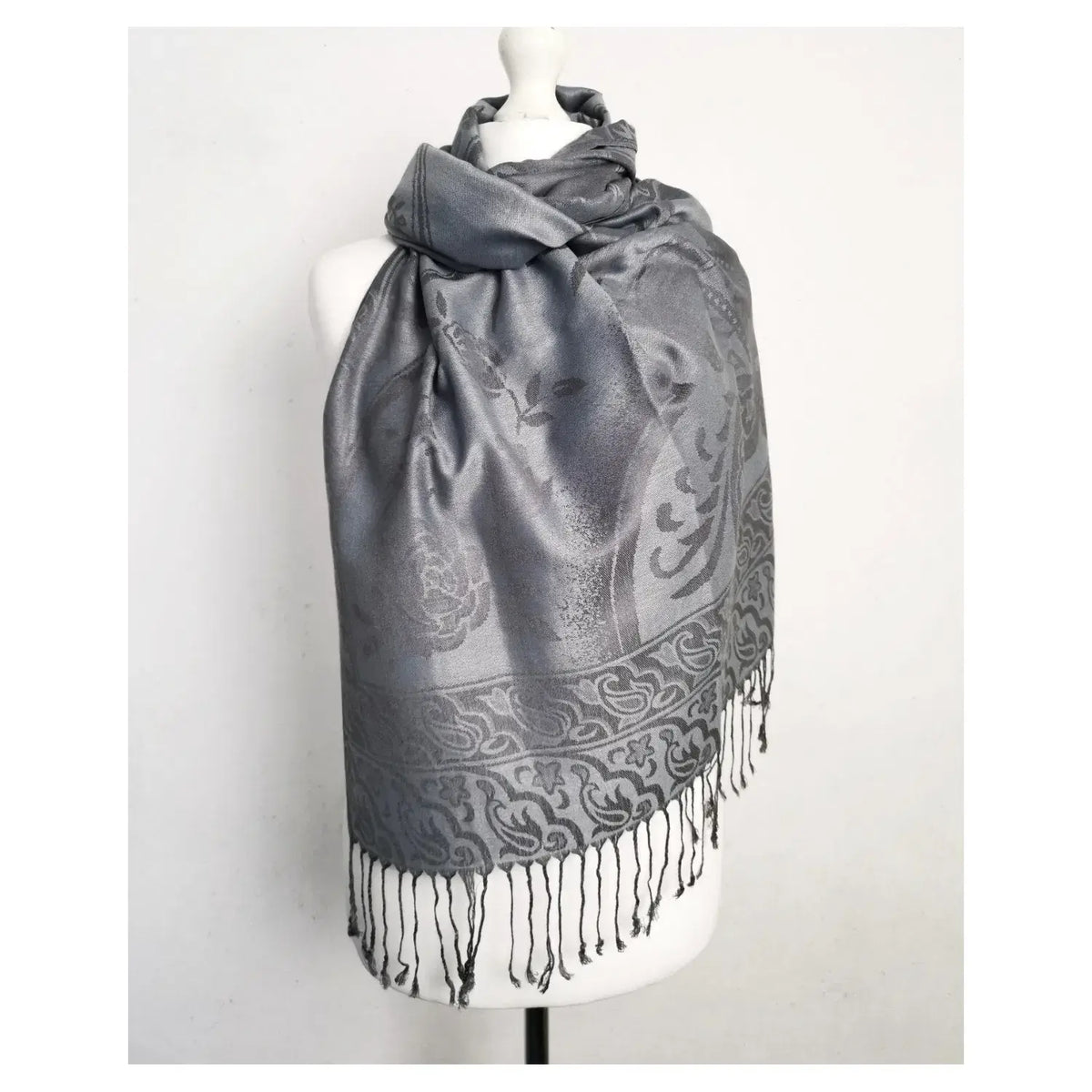 Super Soft Pashmina Scarf Shawl Wrap-C48247: Hot Pink