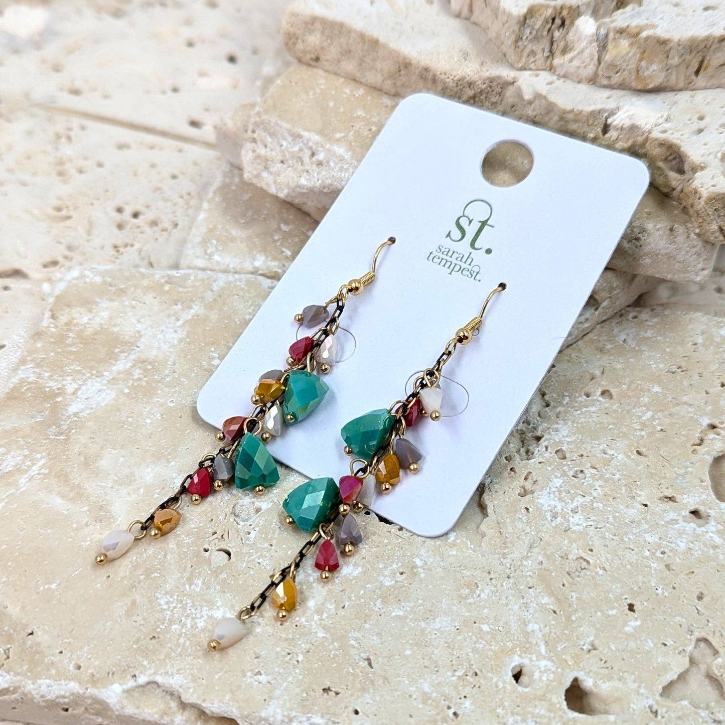 Luxury beaded earrings