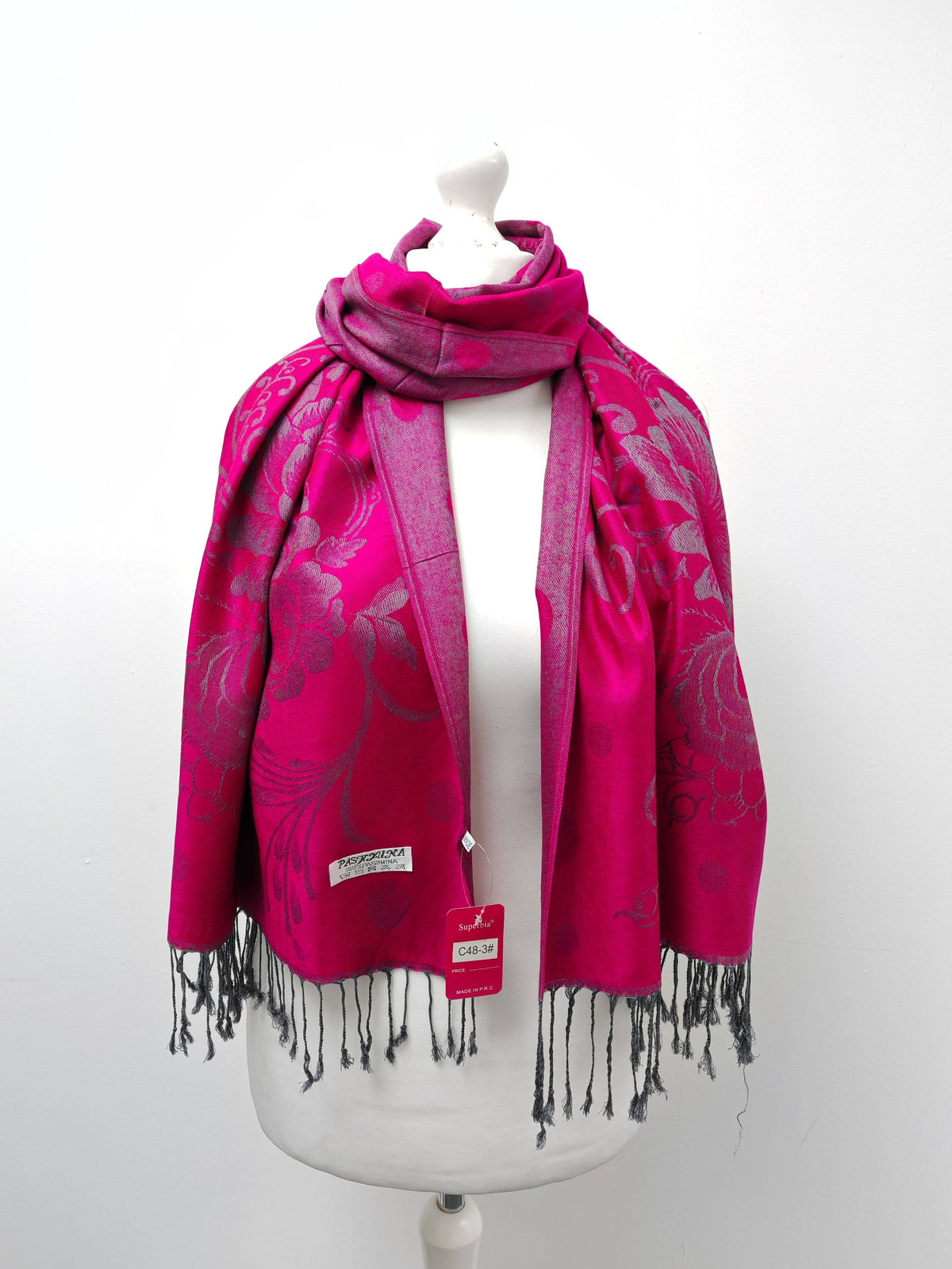 Super Soft Pashmina Scarf Shawl Wrap-C4806/C48-3: Turquoise
