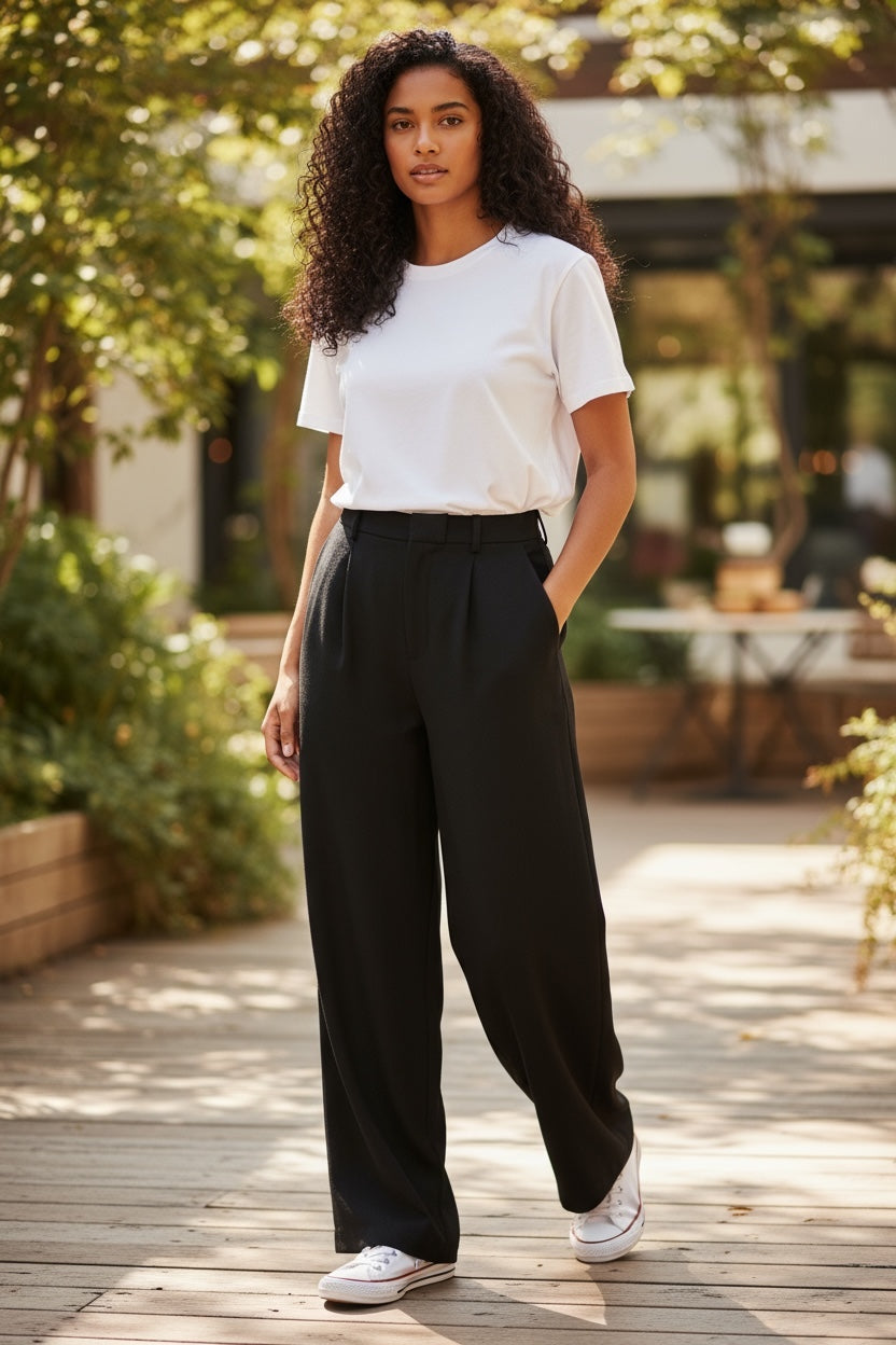 Black Stretch Trouser