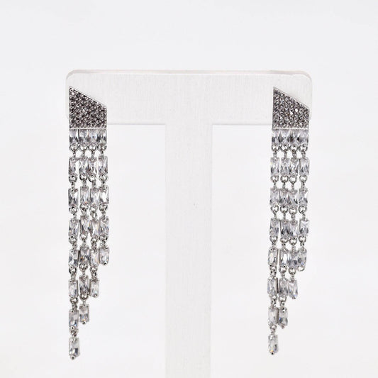 Statement crystal drop earrings