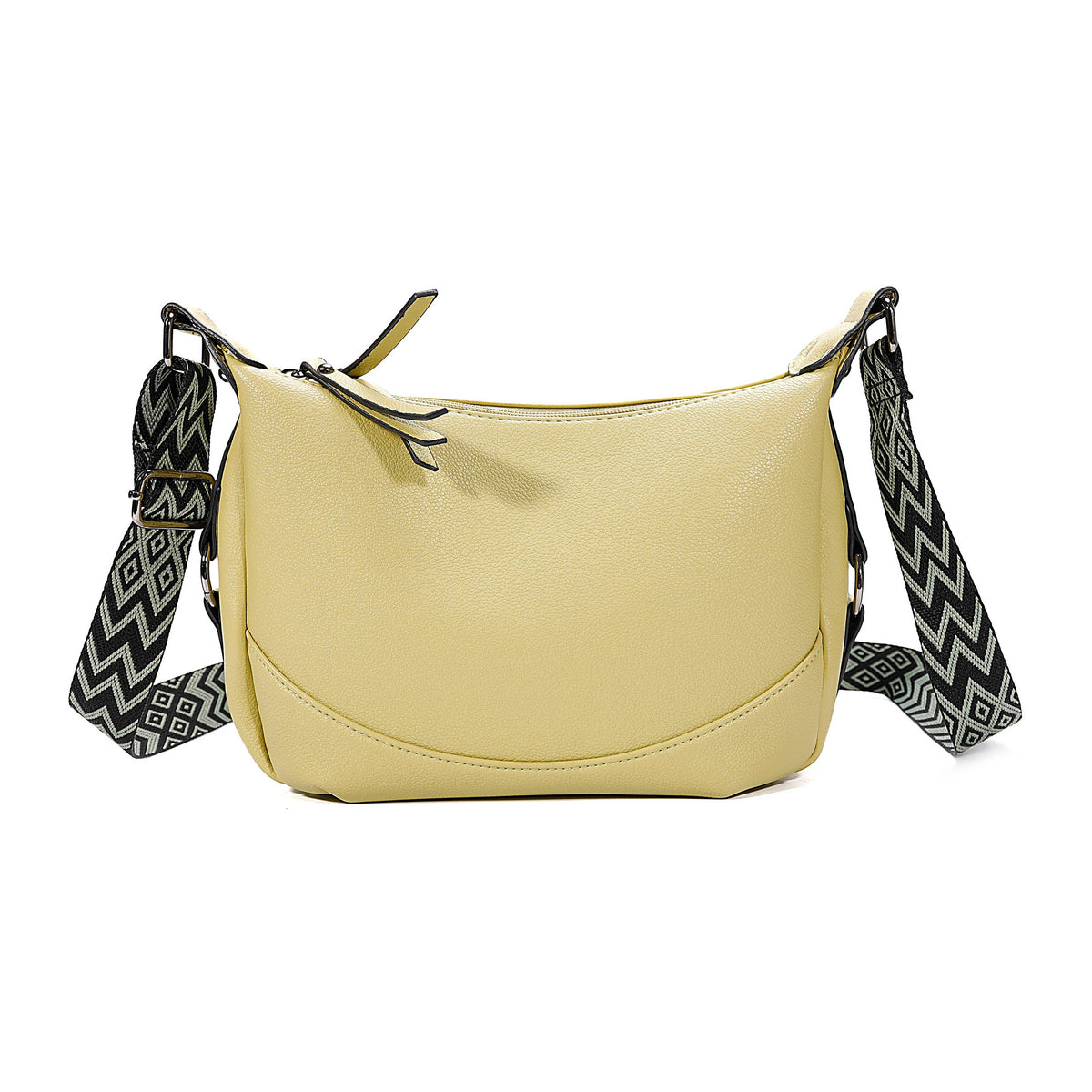 Superbia Soft Double Zipper Shoulder Bag Hobo Bag-9149: Bronze