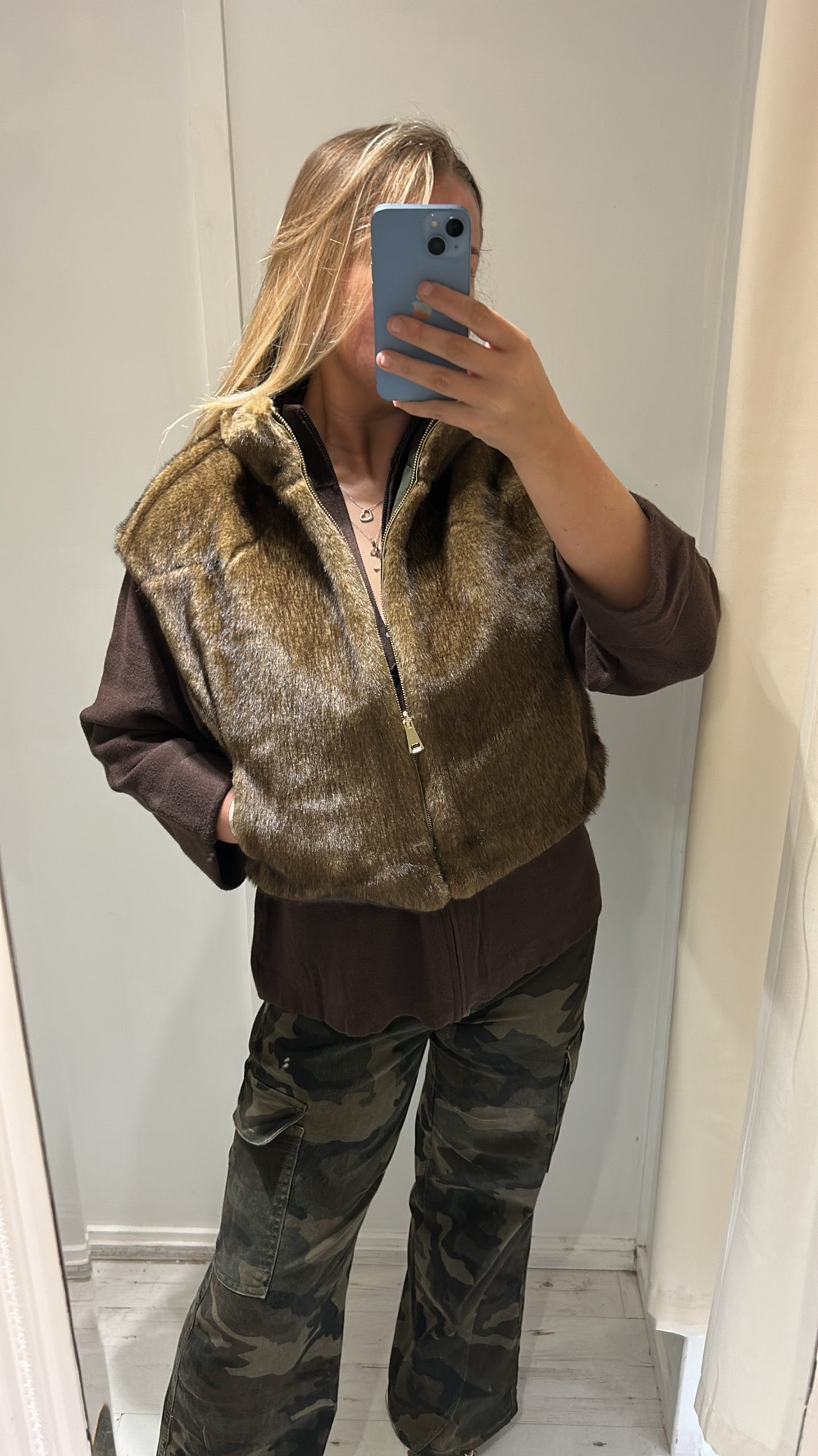 Reversible Faux Fur Gilet