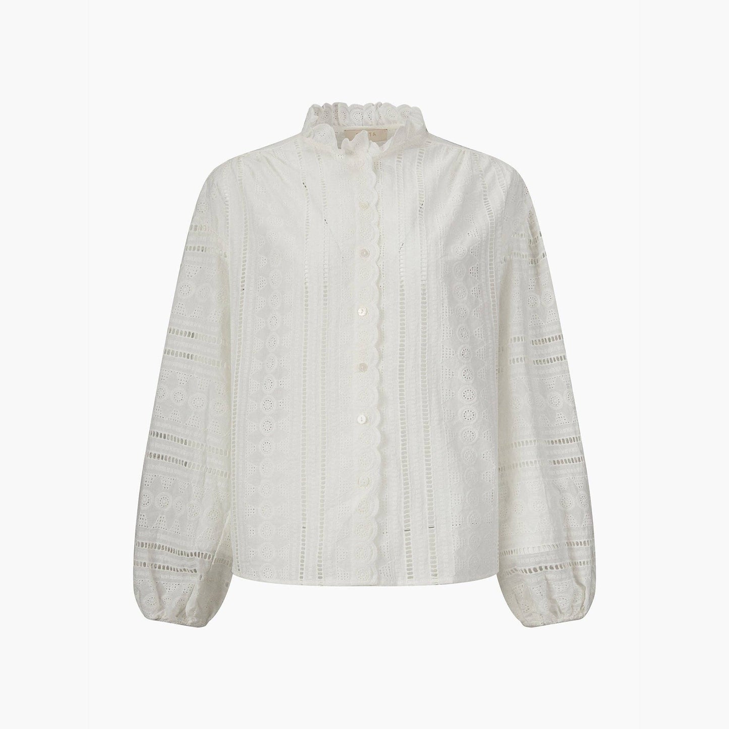 EMBROIDERED WHITE COTTON SHIRT