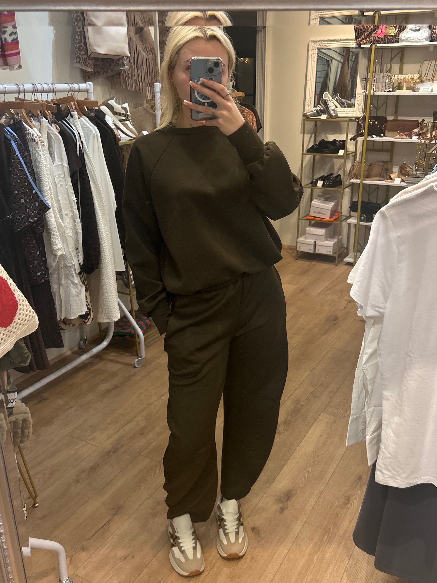 CHOCOLATE SOFT TOUCH ADJUSTABLE TRACKSUIT