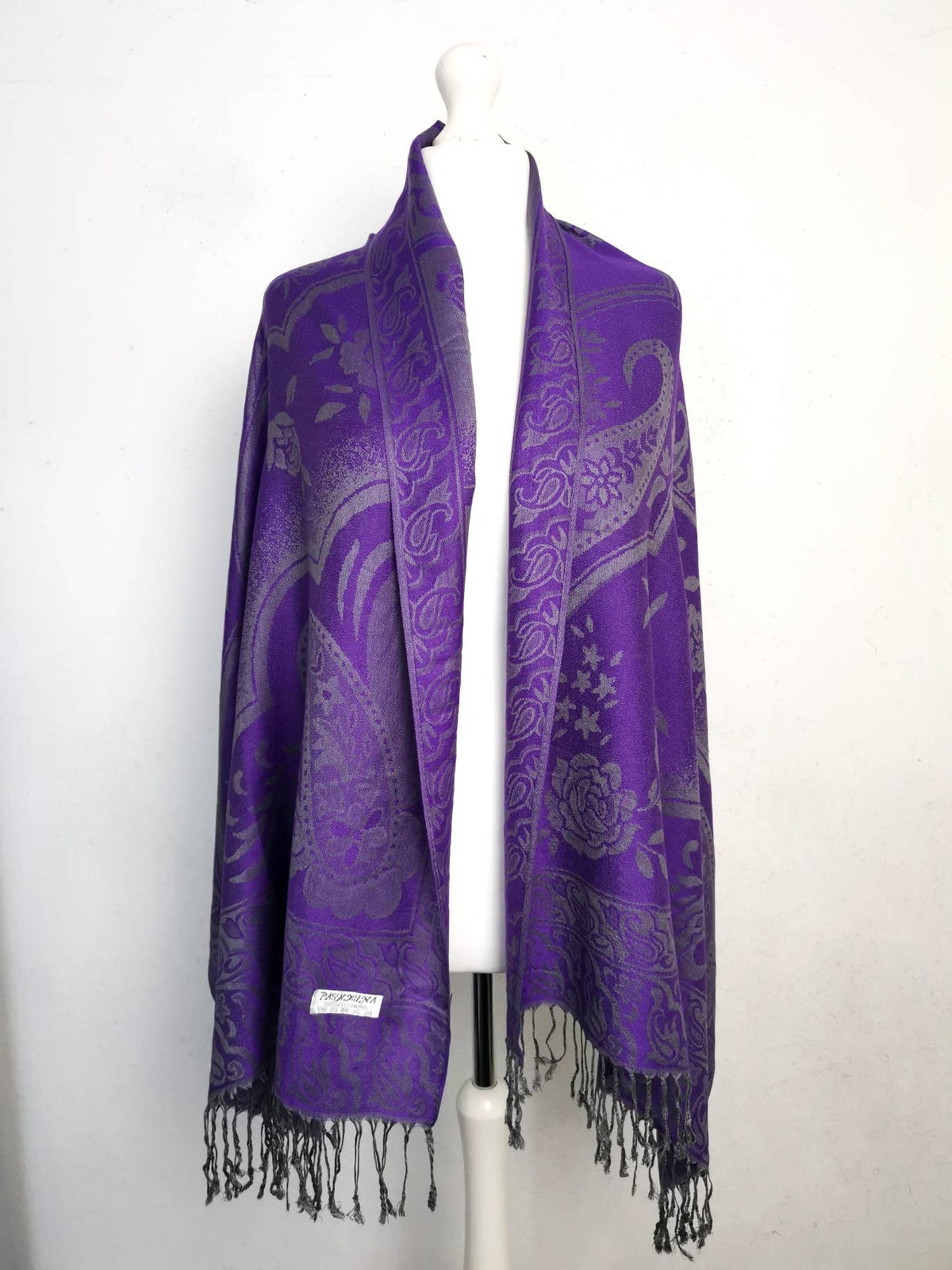 Super Soft Pashmina Scarf Shawl Wrap-C48247: Hot Pink