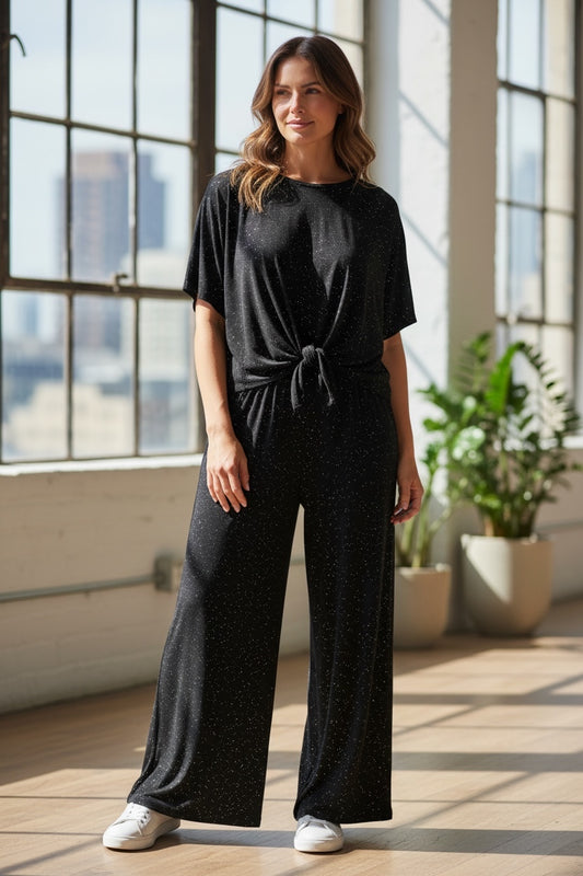 Glitzy Wide Leg Trouser