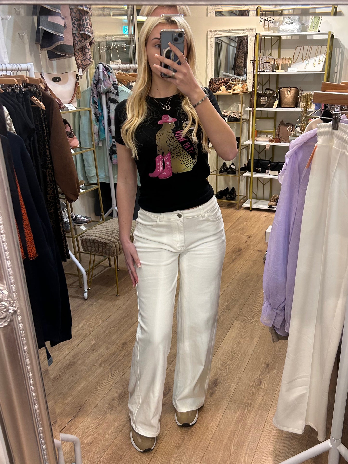 WHITE STRETCH JEAN
