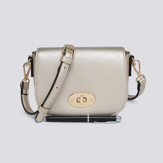GOLD MINI CROSS BODY BAG