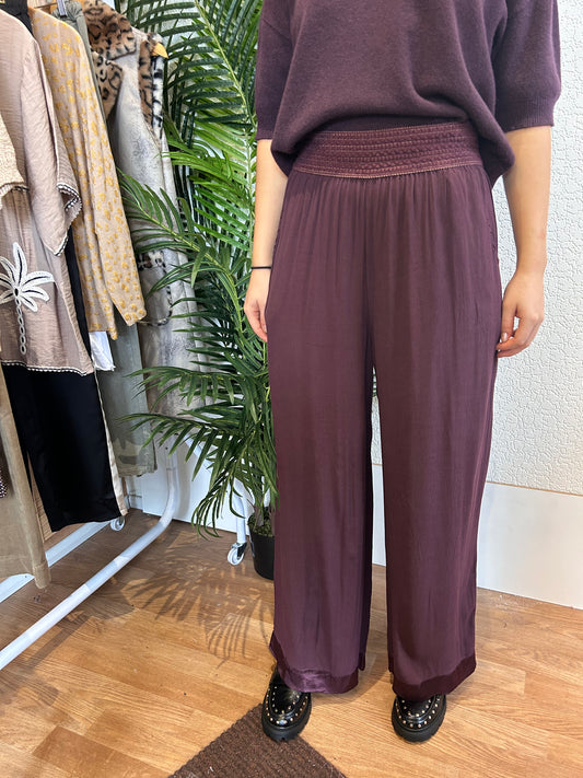 Wide leg Trouser - Plum