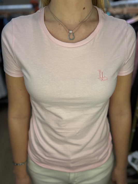Baby Pink Stretch Cotton Tee