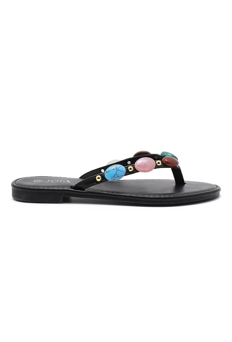 Multicolored beaded slide SS-290: Camel