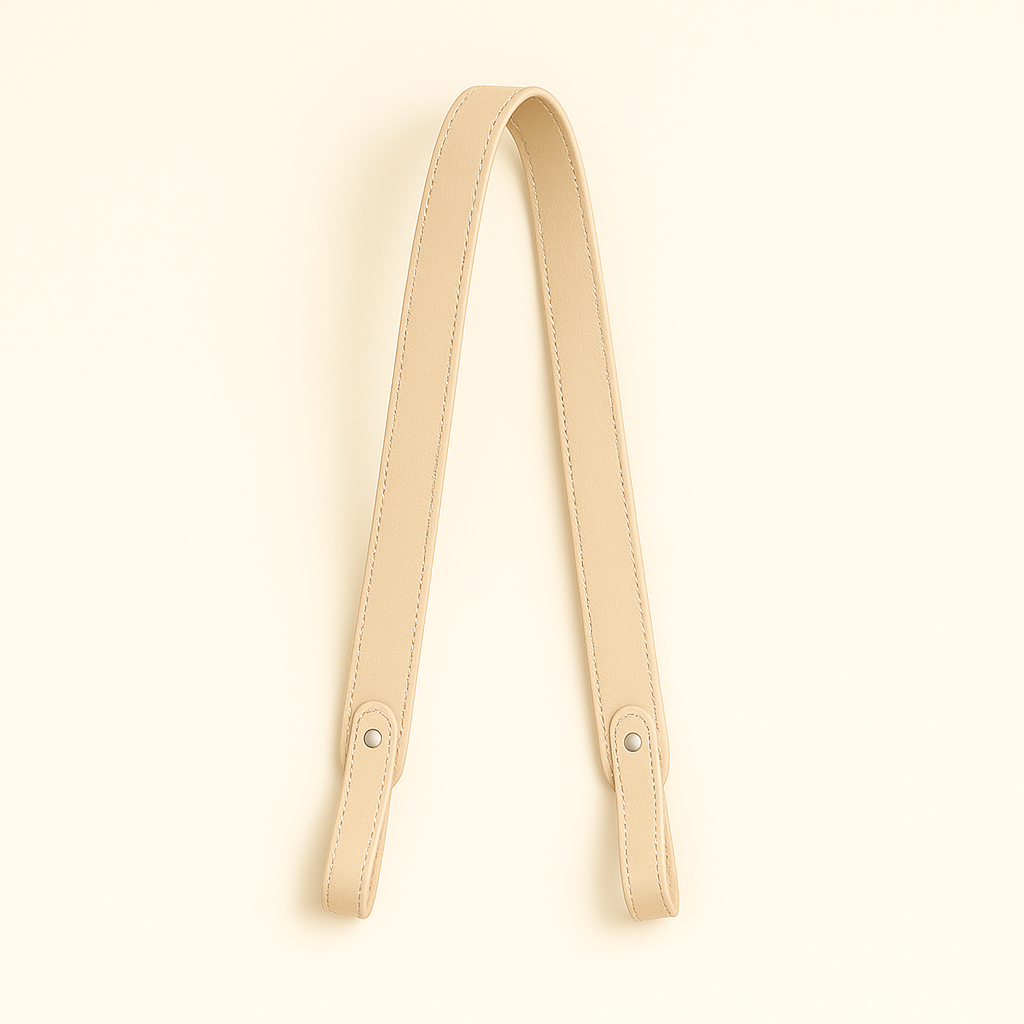 Vegan Leather (PU) shoulder strap : Brown