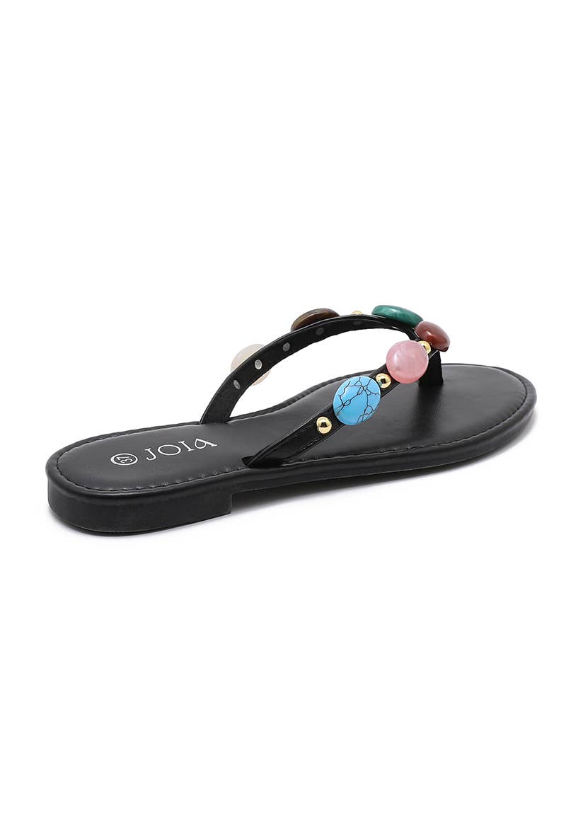 Multicolored beaded slide SS-290: Camel