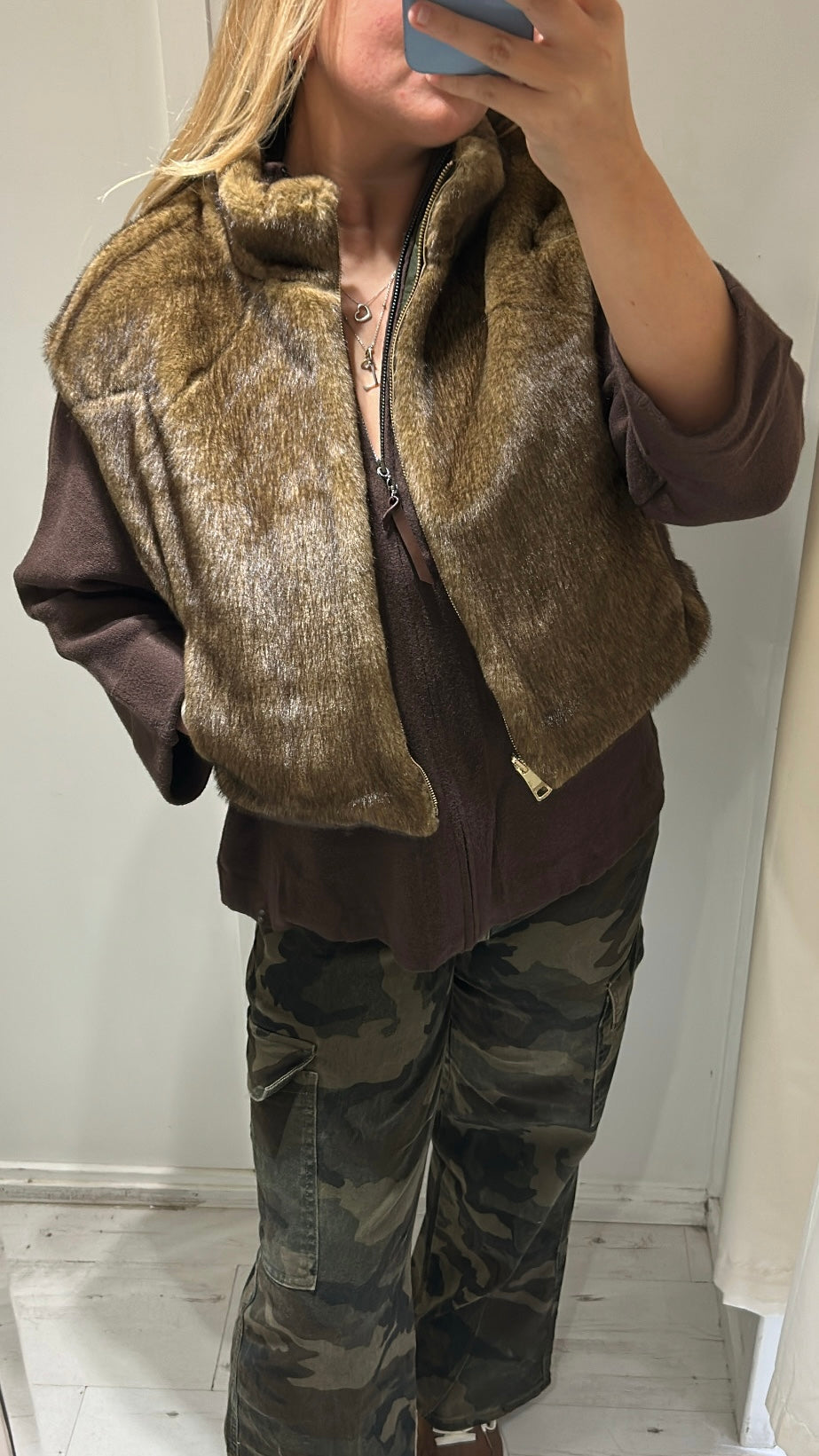 Reversible Faux Fur Gilet