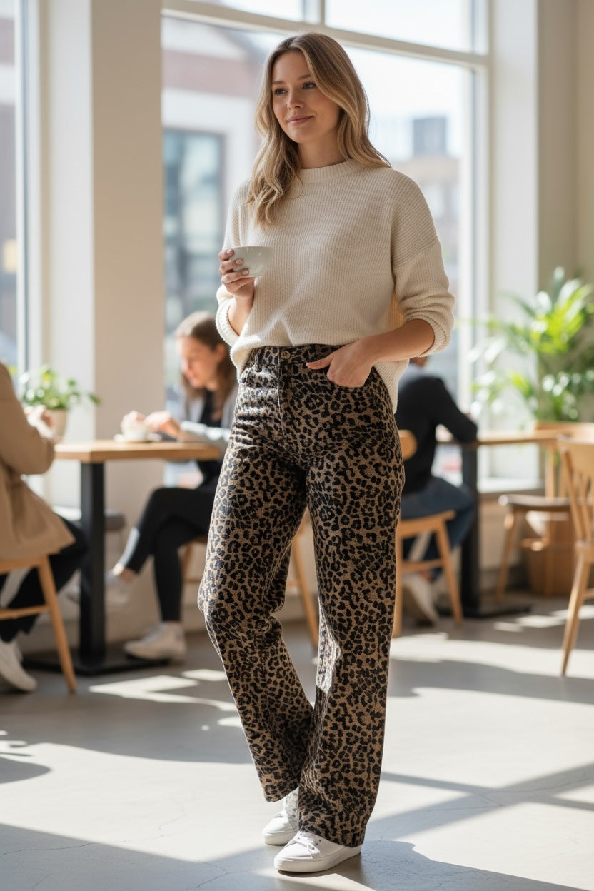 Super Stretch Leopard Jean