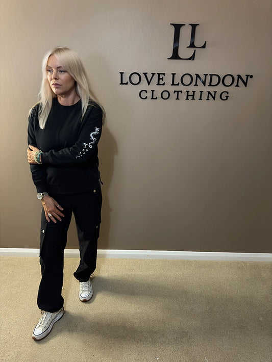 SIDE ZIP SWEATSHIRT WITH LOVE LONDON DESIGN