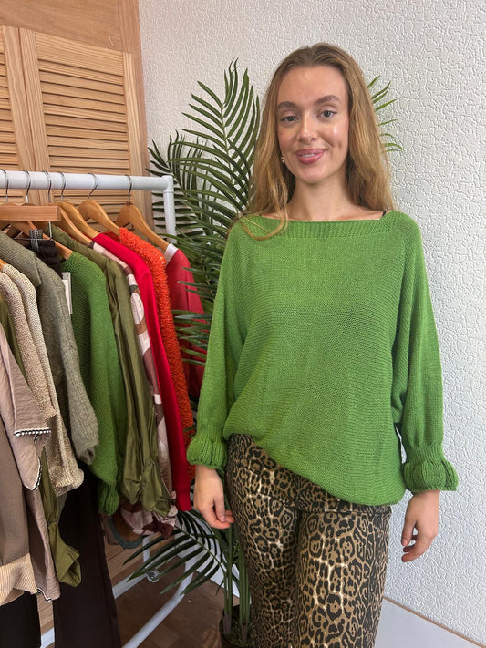 Green Soft Knit Jumper