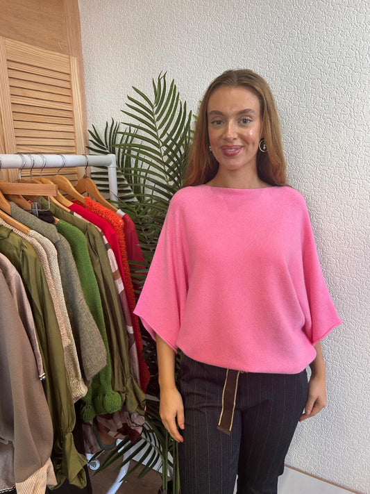Batwing Pink Knit