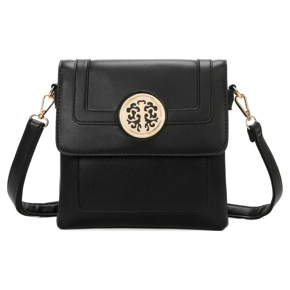 Small 3 Compartment Cross Body Bag Shoulder Bag- S9127: Teal