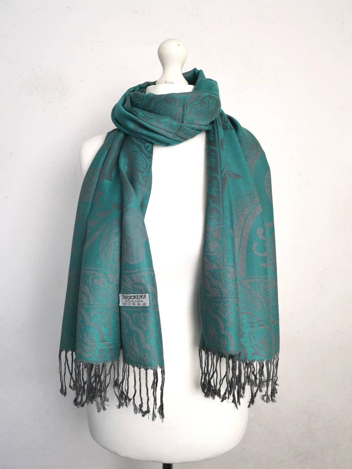 Super Soft Pashmina Scarf Shawl Wrap-C48247: Hot Pink