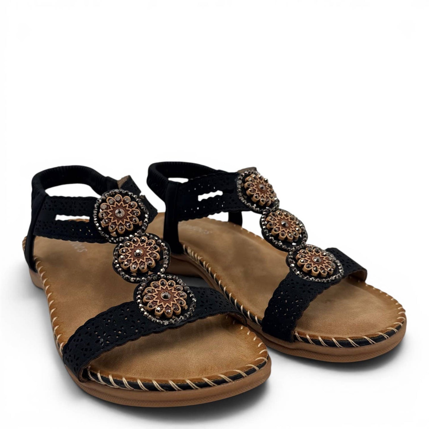 Women's Cutout Bohemian Flat Sandals RT268-5: White