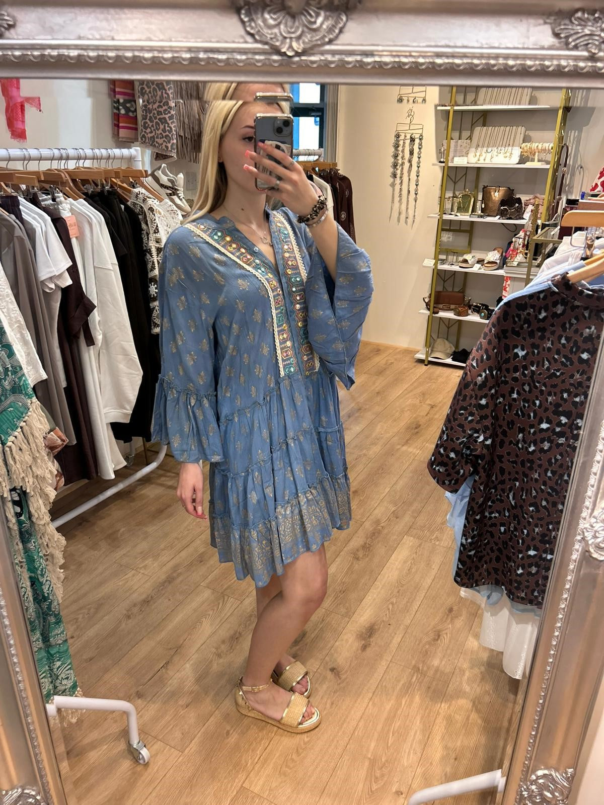 CORNFLOWER BLUE DRESS