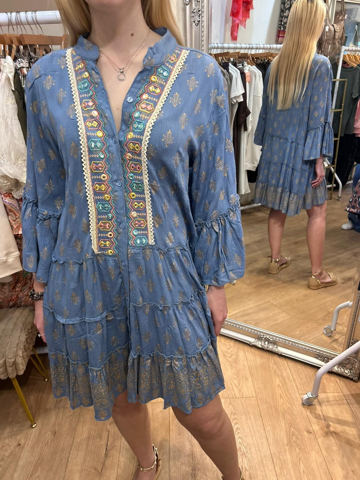 CORNFLOWER BLUE DRESS