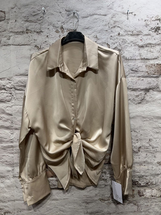 SATIN LONG SLEEVE SHIRT