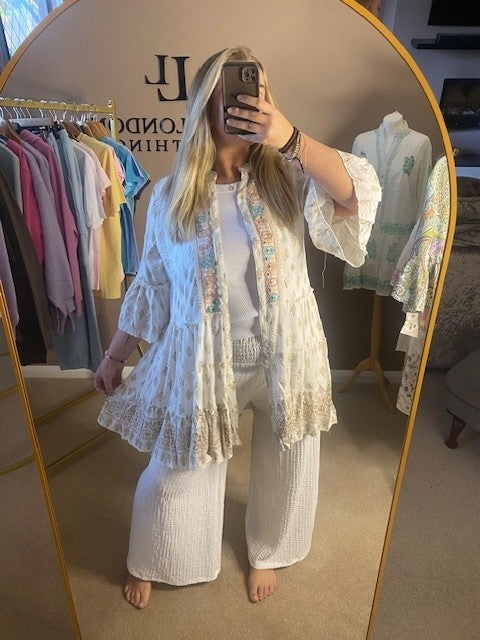 CREAM BOHO DRESS